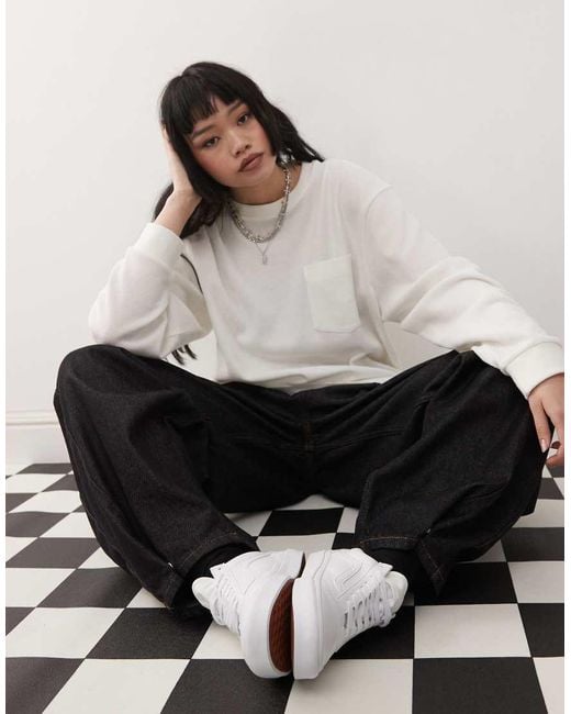 Vans White Old Skool Faux Leather Trainers
