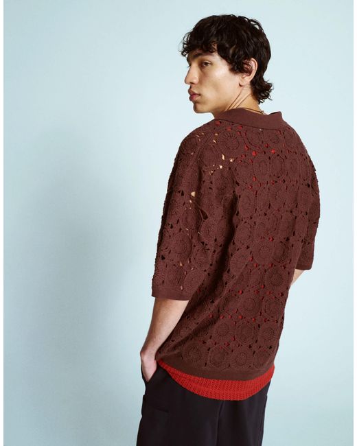 Topman – locker geschnittenes hemd in Red für Herren