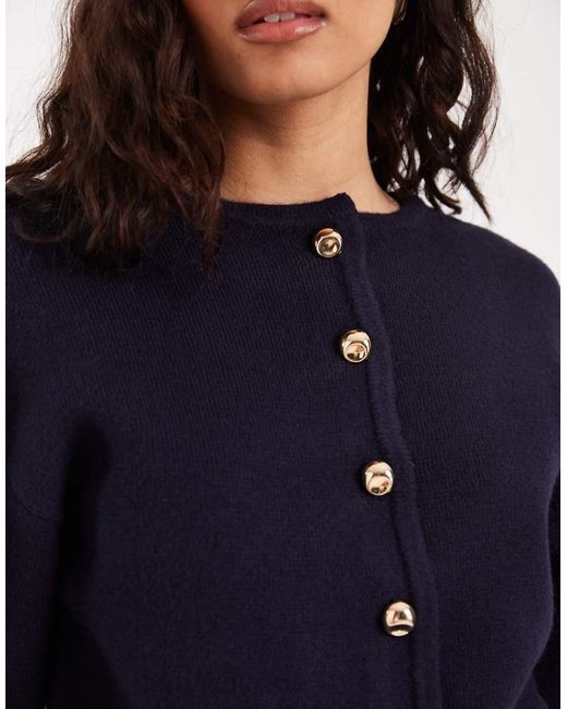 River Island Black Structured Sleeve Cardigan
