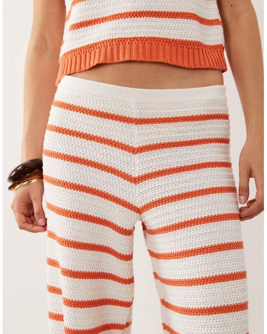 ASOS Multicolor Crochet Knit Beach Pants