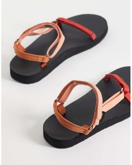 Teva White Original Universal Slim Sandals
