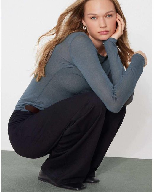 Tezenis Blue Lightweight Boat Neck Top