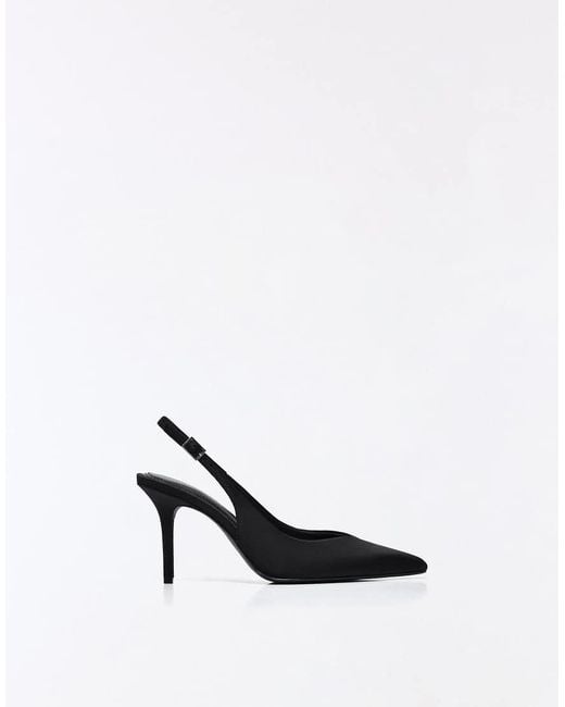 Bershka Blue Slingback High-heel Shoes