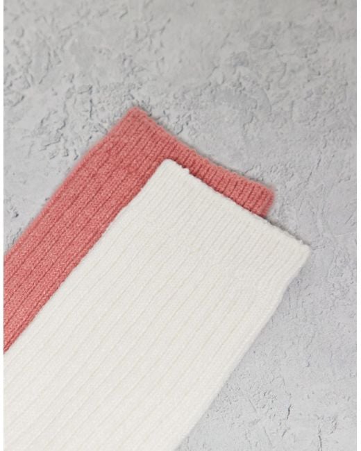 Cotton On Pink 2 Pack Crew Socks
