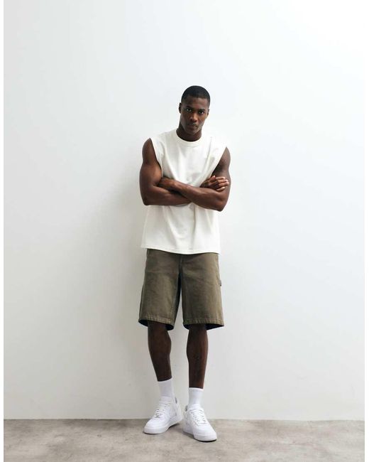ASOS White Breathemaxtm Heavyweight Oversized Tank for men