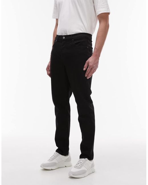 Topman Black Stretch Taper Jean for men