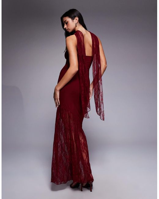 Fashionkilla Red – doppellagiges, formendes und trägerloses maxikleid aus anschmiegsamem stoff