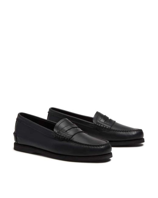 Timberland Black Classic Boat Loafers for men