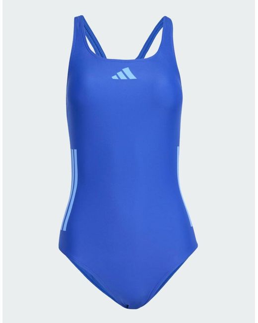 Adidas Originals Badpak Met 3-Stripes En C-Achterkant in het Blue