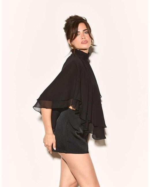 Noughts & Kisses Natural Bonded Satin High Waisted Shorts