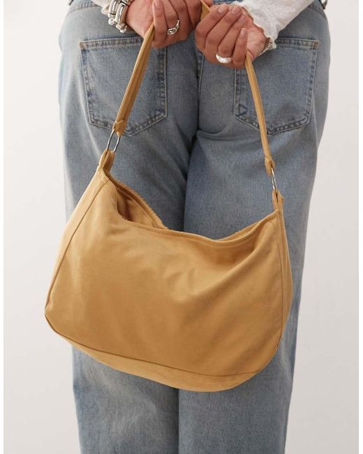 Motel Blue Teria Fringe Detail Slouchy Bag