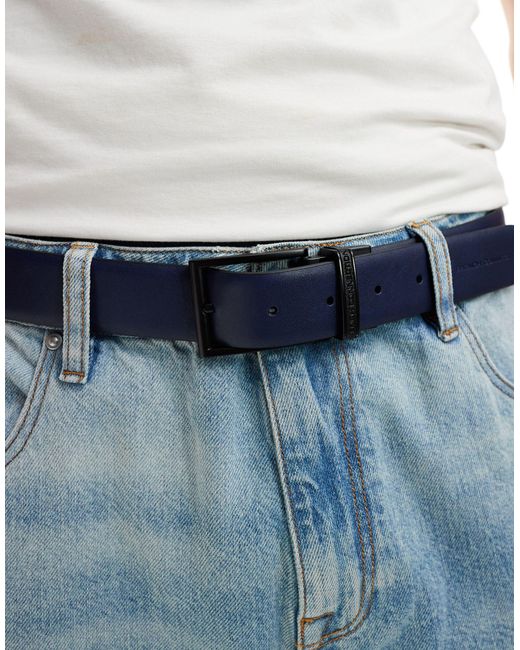 French Connection Blue Reversible Belt for men