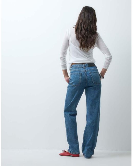 Vaqueros Slim De Pernera Recta En ASOS de color Blue