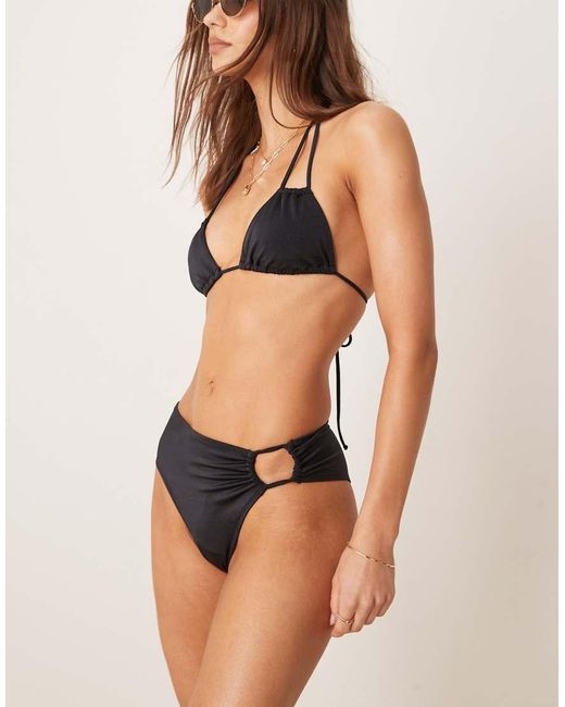 Free Society Black High Waist Bikini Bottom