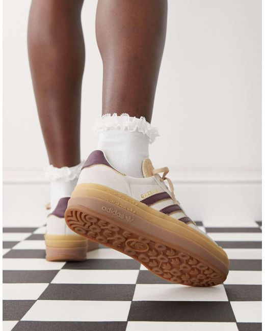 Adidas Originals Brown Gazelle Bold Trainers
