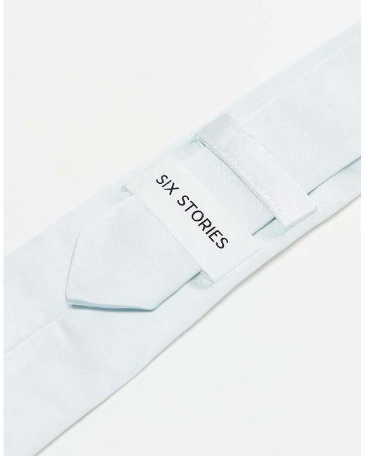 Cravatta di Six Stories in White da Uomo