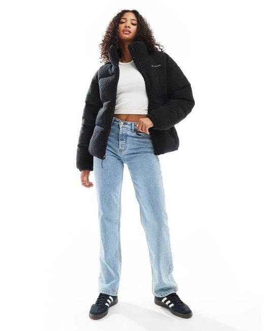 Columbia Black Puffect Puffer Sherpa Jacket