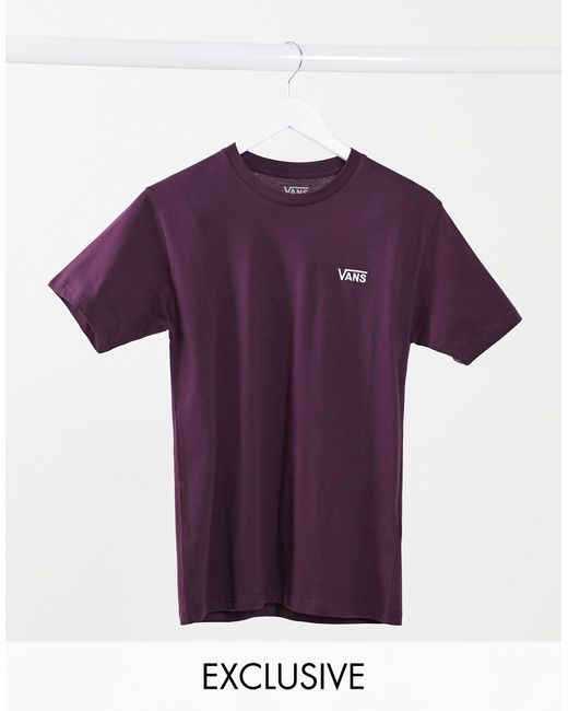 Vans Left Chest Logo T-shirt in Purple 
