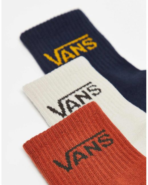 Vans Blue – 3er-pack klassische, kurze sportsocken