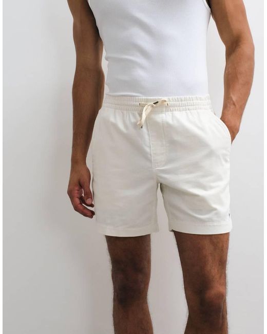 Polo Ralph Lauren White Woven Classic Fit Shorts for men