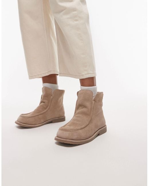Bronx Natural Fluffy Cosy Boot