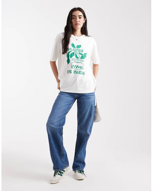 Threadbare White Threaadbare – baumwoll-t-shirt