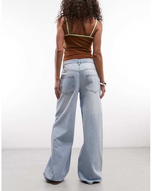 Daisy Street Blue Low Rise Boyfriend Jeans