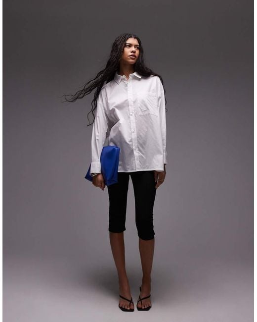 Nike White Chill Poplin Oversized Shirt