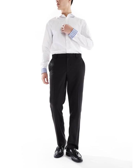 ASOS Black Smart Slim Fit Trousers for men