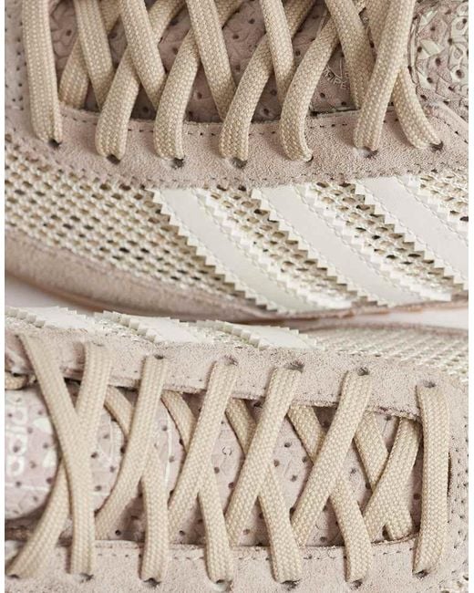 Adidas Originals White Sl 72 Woven Crochet Trainers