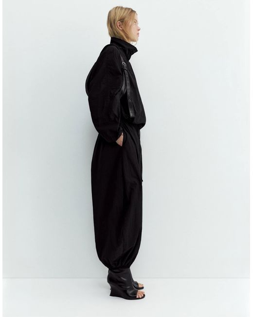 Pantalon barrel Pull&Bear en coloris Black