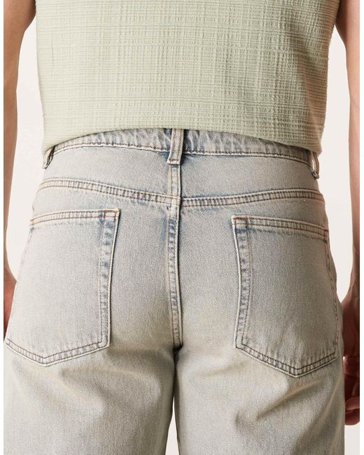 ASOS – stark ausgestellte jeans in Natural für Herren