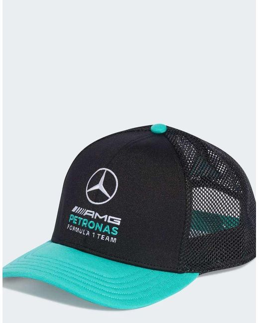 Adidas Originals Blue Mercedes-amg Petronas Formula 1 Team Dna Flatbrim Cap