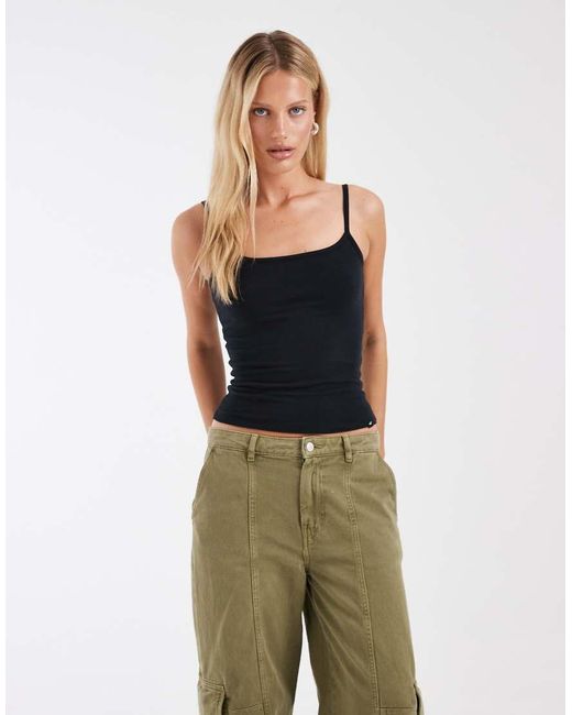 Hollister Green Reversible Square Neck Cami