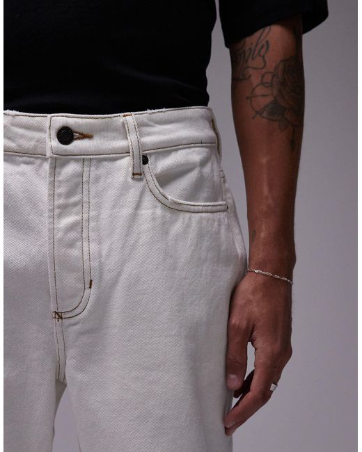 Topman Natural Loose Jeans for men