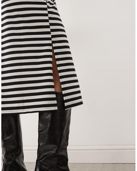 Noisy May White Midi T-shirt Dress