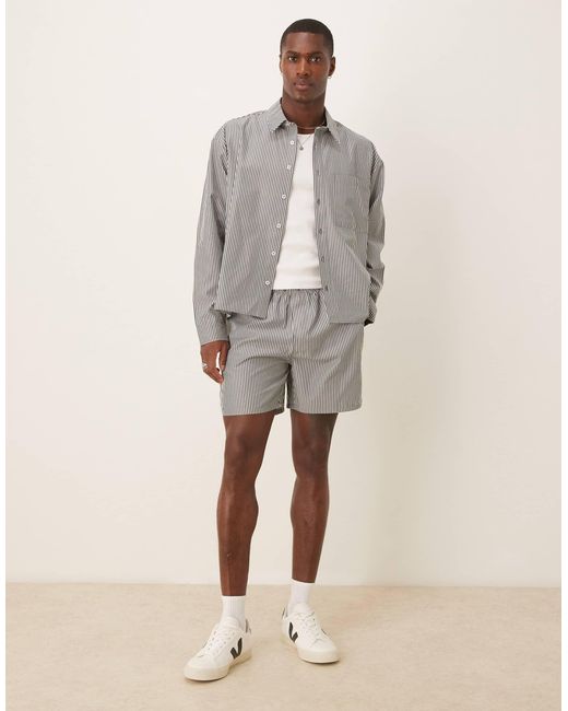 Short d'ensemble à rayures ASOS pour homme en coloris Natural