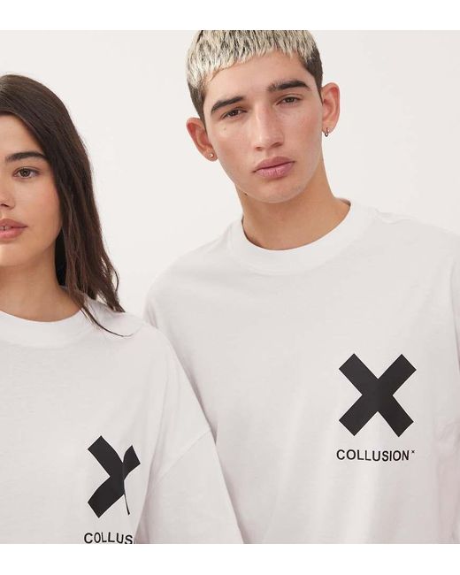 Collusion White Logo T-Shirt