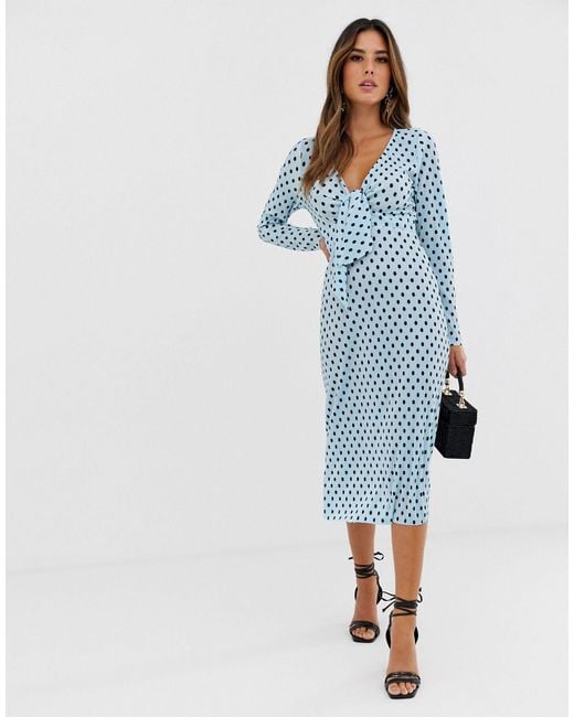 asos plisse midi dress