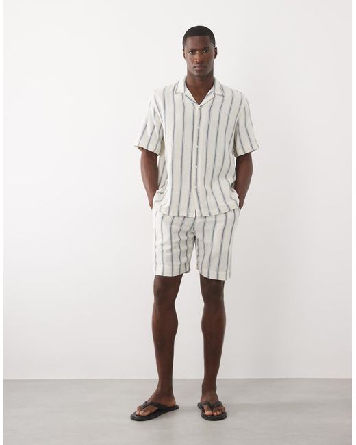 SELECTED White 100% Cotton Textured for men