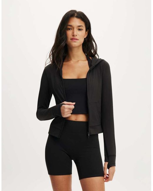 Cotton On Black Ultra Soft Hooded Jacket