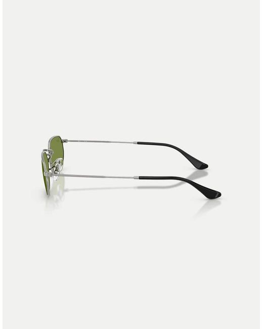 Ray-Ban Green Irregular Sunglasses With Lens