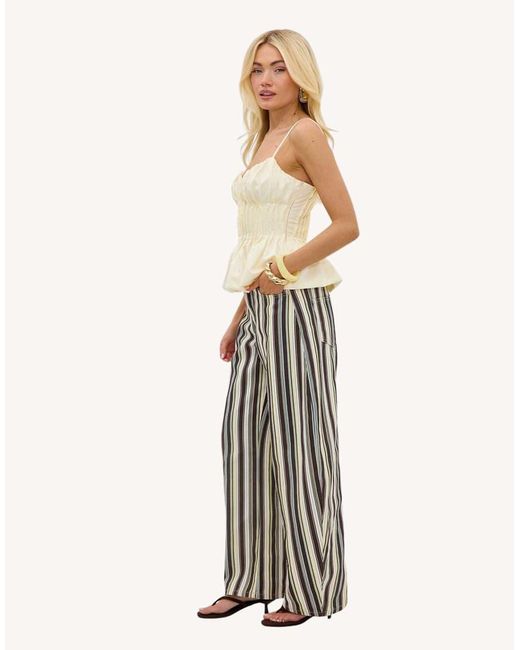 Loavies White Dancing Daylight Striped Jeans