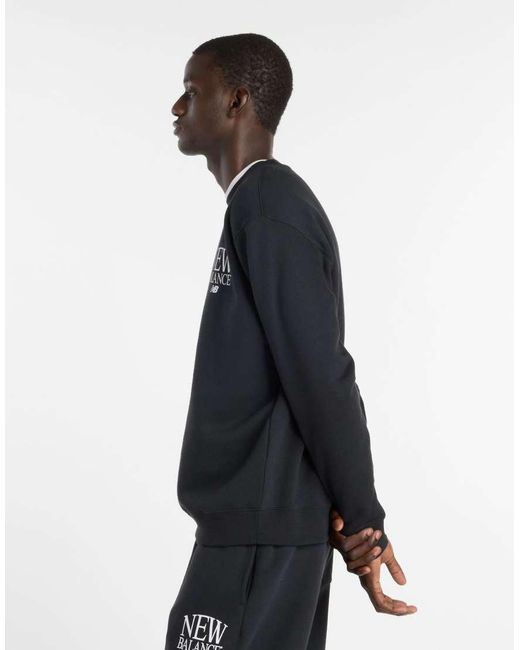 New Balance Blue Reimagined Fleece Crew for men