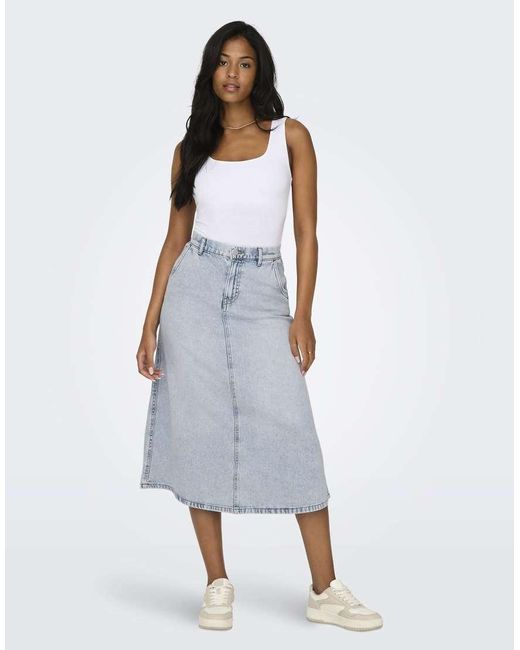 ONLY Denim Rok in het White