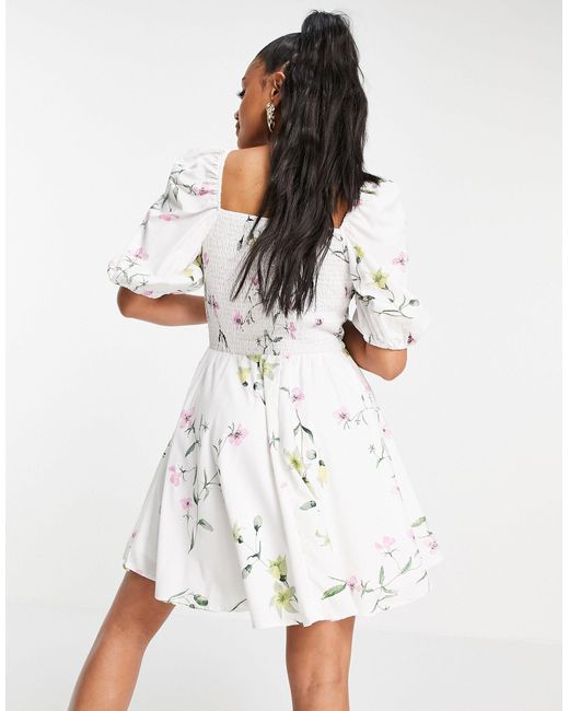 Missguided Synthetic Milkmaid Dress 