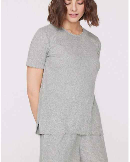 Tezenis Gray Ribbed Short Pyjamas