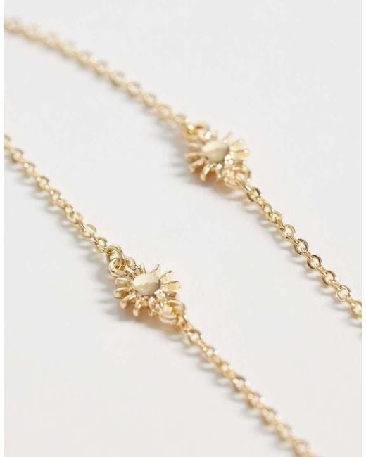 ASOS White Sunglasses Chain With Mini-sun Design