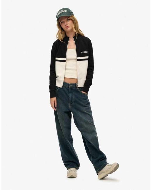 Superdry Blue Athletic Essentials Zip Through Track Jacket