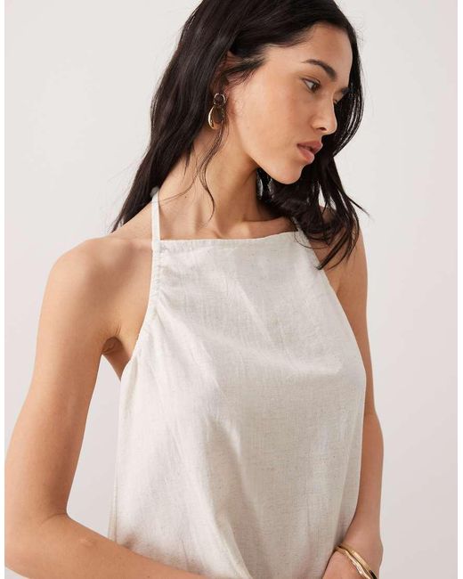 esmé studios Natural Halterneck Beach Top